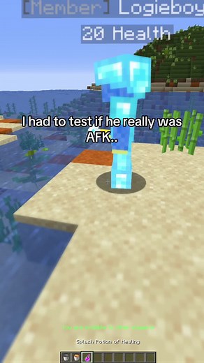 Java Minecraft Reaction: AFK Gameplay Test