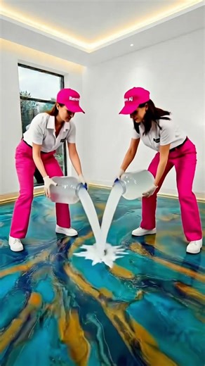 This luxury flooring is INSANE😱#epoxy #epoxyresin #interiordesign #satisfying#epoxyfloor #home#diy