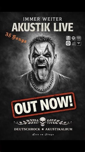 IMMER WEITER-OUT NOW! 35 Songs! #deutschrock #live #akustik #akustikmusik #konzert #onstage