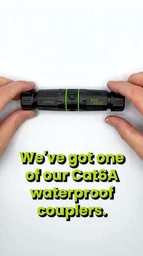 How to use waterproof couplers with @truecableinc_don #ethernet #rj45 #Networking #LowVoltageTech #TechTok #Cable #telecommunication #Tech #trueCABLE
