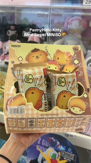 Pastry Hello Kitty blind bag at MINISO 🥐🧡#hellokitty #sanrio #myminisousa #minisoambassador