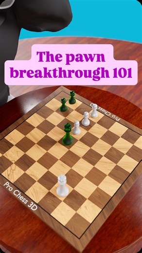 The pawn breakthrough😳 | Pro Chess Anims