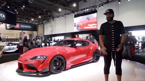 Modified Toyota Supra turns heads at show