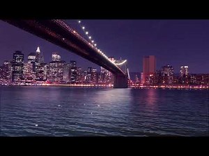 New York City Skyline at Sunset Screensaver (NO SOUND)