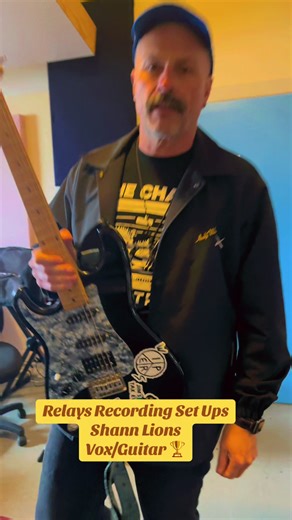 RELAYS RECORDING SET UPS ⚡️- Shann Lions🤘🏽 Relays recently recorded half of album #2 at Sydney Road Studios Coburg, Shann yells and smacks his guitars on this forthcoming recording 🎵.Cameo by Finn Keane esquire who was voted best engineer in the Coburg/Fawkner area for the month of June, 2025. Sorry Loui 🦭 @sydneyroadstudios @shannlions @finnkeane #fyp #punk #melbourne #music