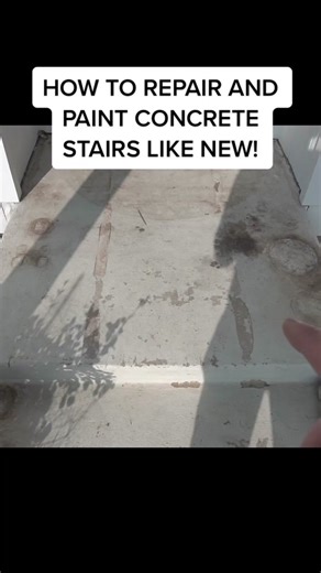 How to Repair and Paint Concrete Stairs Like New!