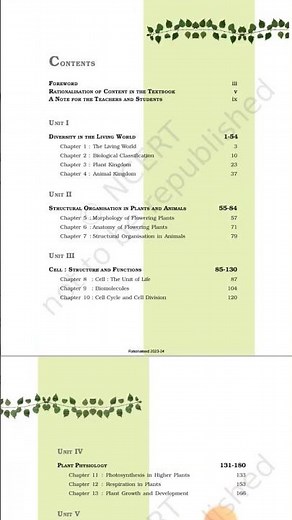 NEW NCERT BOOK 2025 - 26 11th Biology syllabus latest syllabus #cbse #cbse #allclasses # #11thclass