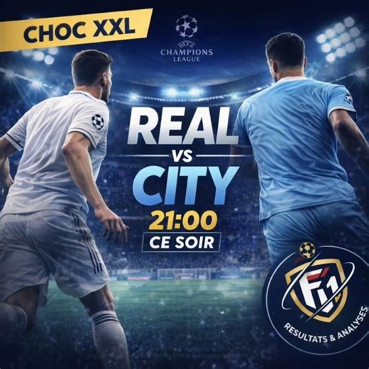 REAL–CITY 🔥 CHOC XXL CE SOIR (21:00)