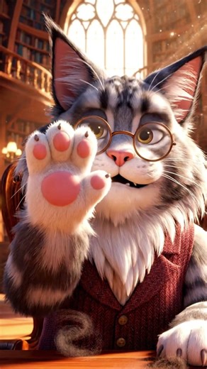 Feline Silence: Meow-shhh! in the Library!