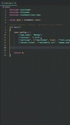 Read and write Json to file on C++ #programming #coding #json #cpp #cppprogramming #coderlife