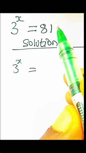 simple exponential equation#tutorial #maths #exponentialequation