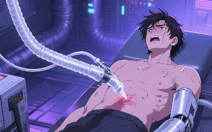 AI绘画 肌肉体育生改造为机械人