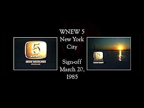 WNEW 5, Sign-off with News Headlines, March 20, 1985