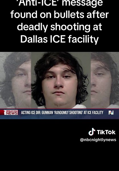 Authorities said a detainee was killed in a shooting at a Dallas ICE facility that DHS said was an attack against ICE agents. The acting ICE director said the gunman was “randomly shooting” at the facility striking a van holding detainees. NBC News’ Priscilla Thompson reports.