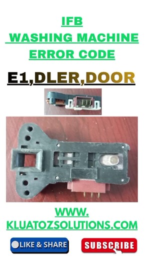 DLER error ifb washing machine repair
