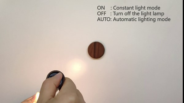 LANDGOO Wooden Motion Sensor Night Lights Magnet Body Sensor Hallway Night Lights Rechargeable Led Light Portable Stairway,Wall Sconce Battery Powered Cabinet Lights