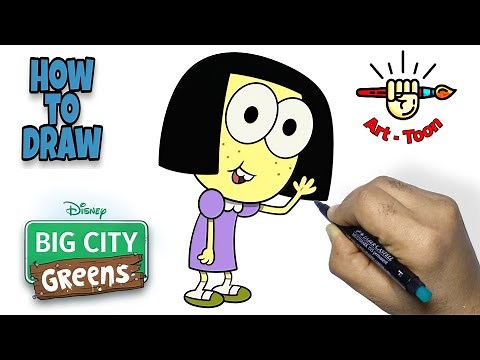 How to draw Tilly from Big City Greens step by step easy