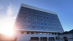 Modern Hospital Building Glazed Exterior Showcasing Stock Footage Video (100% Royalty-free) 3510279525 | Shutterstock