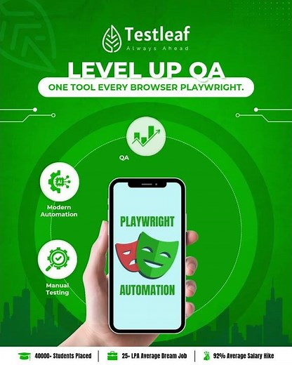 Level Up Your QA Career with Playwright | One Tool for Every Browser | TestLeaf Automation Training