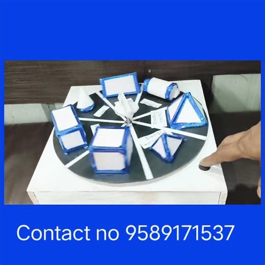 how to make 3D shapes math models for school projects contact no 9589171537