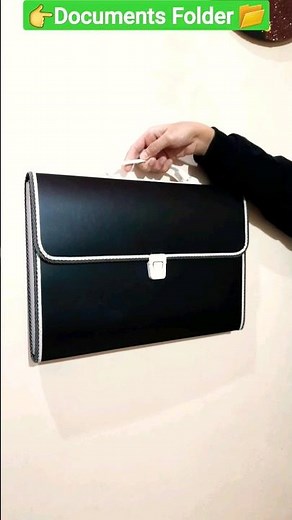 Plastic Document Folder With Handle Review | Plastic File Folder Expanding Bag With Handle #shorts