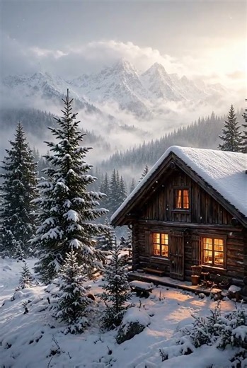 ❄️ A Perfect Winter Day in the Mountains 🏔️