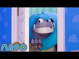 Teddy Bear Trouble - Who's there! 🫨 | ARPO The Robot | Robot Cartoons for Kids | Moonbug Kids