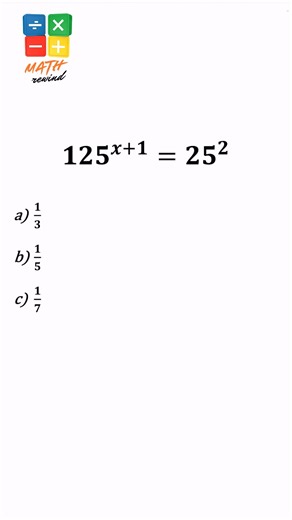 Math Rewind on Instagram: "This looks tricky, but the trick is hidden in the bases! Think exponential equations, powers, and a radical twist at the end! 🚀 Did you get it right? Drop your answer below! 👇 #Math #Algebra #Exponents #ExponentialEquation"