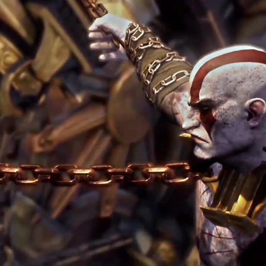 Epic Kratos Combat Scenes in Animated Arena