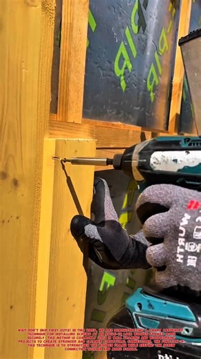 Hidden Screw Locking Technique for Strong Wooden Frames 🔩🪵.