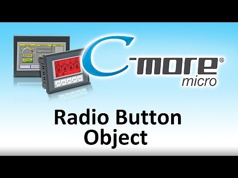 C-more Micro HMI Radio Button Object from AutomationDirect