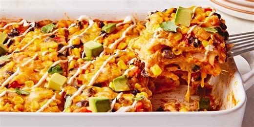 This Casserole Is My Favorite Hack For Making Enchiladas For A Crowd