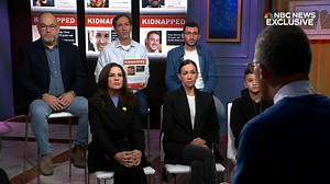 Lester Holt speaks with family members of hostages taken from Israel on whether they think the Biden administration is doing everything it can to bring their loved ones home. | NBC Nightly News with Tom Llamas