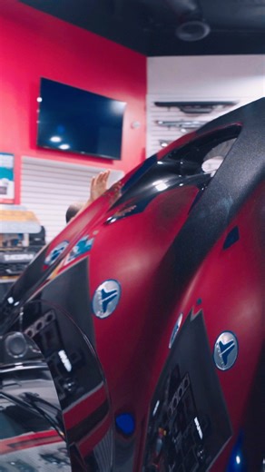 Clear Bra installation in progress on the Ferrari F8 #ferrari #clearbra #f8 #lix #luxurylifestyle | Fantazy Motorsports