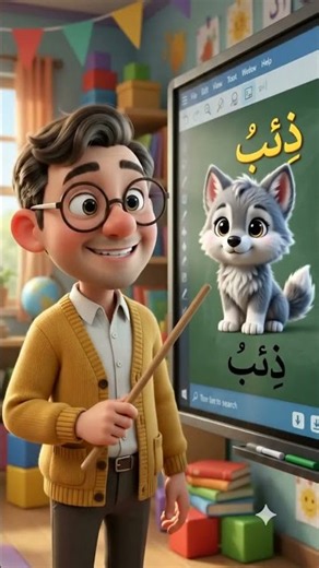 تعلم حرف الذال (ذ) بطريقة ممتعة للأطفال مع شخصيات كرتونية رائعة | تعليم الحروف العربية #shorts