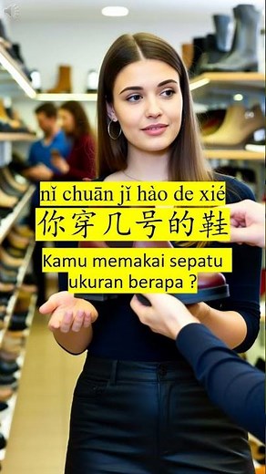Belajar Mandarin : beli sepatu #freemandarinchinese #belajarmandarin #mandarin