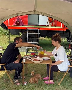 Rainy Plateau Camping Adventure with Off-Road Caravan #bushcraft #survival #adventure #wilderness #camping | Cabase Camping