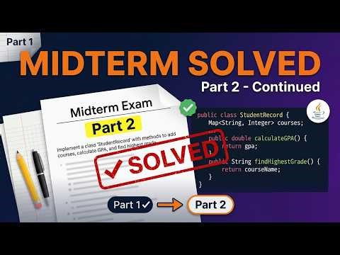 Solving Previous Midterm Questions Part - 02 | Tutorial - 07
