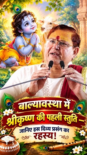 बाल्यावस्था में श्रीकृष्ण की पहली स्तुति-जानिए इस दिव्य प्रसंग का रहस्य! #shrikrishna #stuti #reels