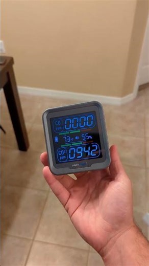 .774 Portable 4 in 1 Carbon Monoxide & Air Quality detector! 😲 #airqualitydetector #coleakdetector