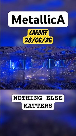 Nothing else matters METALLICA live Cardiff #metal #music #metallica #heavymetal #jameshetfield
