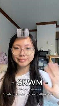 Intermolecular forces #chemistrynotes #chemistry #grwm #school #study #studymotivation #fitcheck