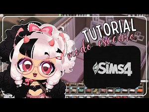 🖤 como deixar o the sims 4 no MODO ESCURO (DARK MODE) 🖤 | mod: Chalk'd UI by vyxated