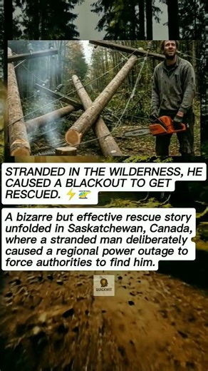 STRANDED MAN CUT POWER TO SURVIVE IN CANADA