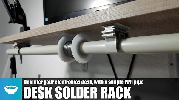 Electronics Desk Solder and Wire Rack How ToaHow to Build an Electronics Desk Solder and Wire Rack