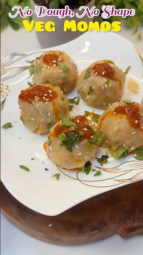 Easiest Momos Ever 🥟Viral Lazy Momo Recipe #shorts #viral #viralshorts #momos