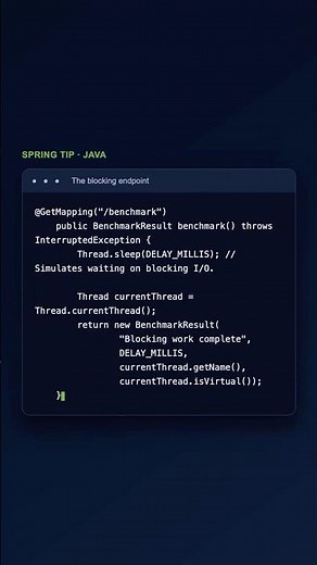 Spring tips in under 1-minute: Virtual Threads