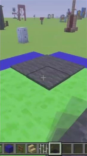 Minecraft Trampoline Tutorial #minecraft #minecraftshorts #youtubeshorts