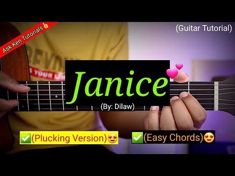 Janice - Dilaw (Easy Chords)😍 | Plucking Version | Guitar Tutorial #shopeetagtowin