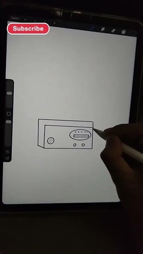 Drawing Easy Radio #drawing #art #radio #tutorial